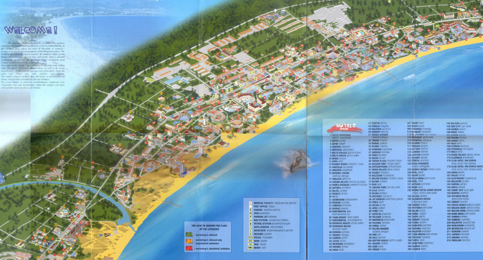Карта курортов Болгарии Солнечный берег