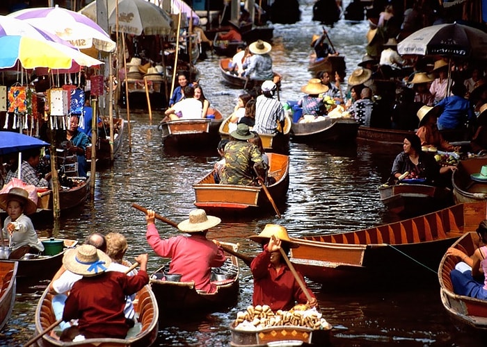 Экскурсия на реку Квай: плавучий рынок
